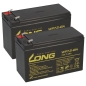 Preview: 2x Kung Long VdS-Blei-AGM-Akku 12V 7,2AH Batteriesatz (wie abgebildet) in Erstausrüsterqualität, ohne Kabel und Anbauteile. Lieferumfang